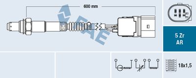 Lambda Sensor FAE 75118