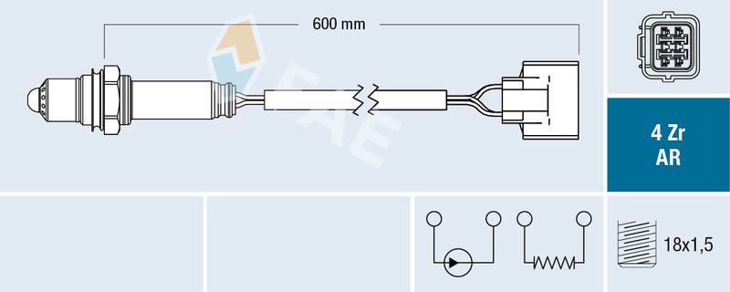 FAE 75604 Lambda Sensor