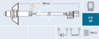 Lambda Sensor FAE 75608