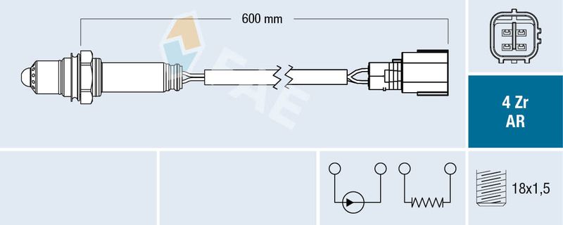 FAE 75611 Lambda Sensor