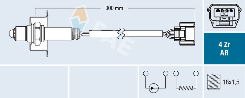 FAE 75642 Lambda Sensor