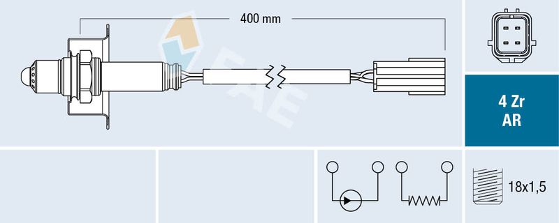 FAE 75643 Lambda Sensor