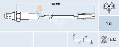 Lambda Sensor FAE 77101