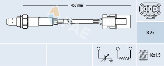 FAE 77122 Lambda Sensor