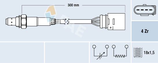 FAE 77197 Lambda Sensor