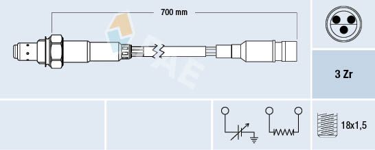 FAE 77199 Lambda Sensor