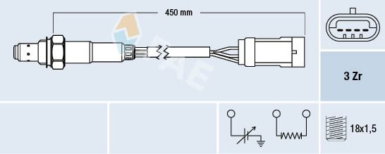 FAE 77222 Lambda Sensor