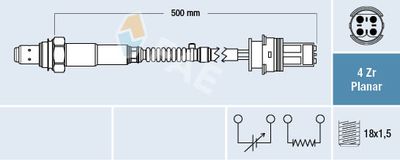 Lambda Sensor FAE 77250