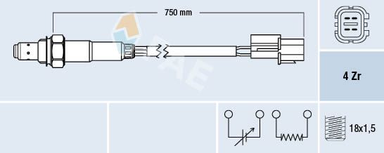 FAE 77291 Lambda Sensor