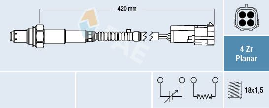 FAE 77429 Lambda Sensor