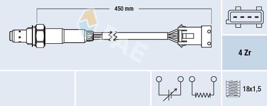 FAE 77433 Lambda Sensor