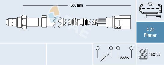 FAE 77458 Lambda Sensor