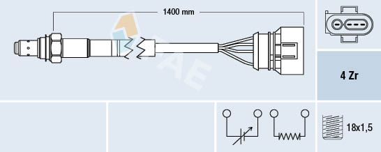 FAE 77461 Lambda Sensor