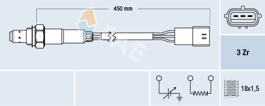 FAE 77466 Lambda Sensor