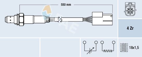 FAE 77468 Lambda Sensor