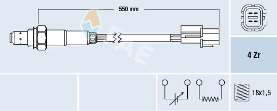 FAE 77475 Lambda Sensor