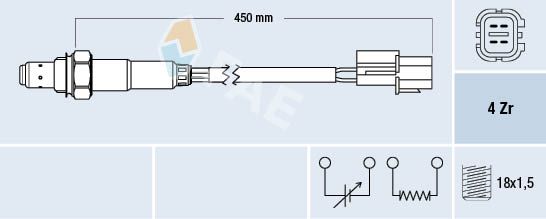 FAE 77476 Lambda Sensor