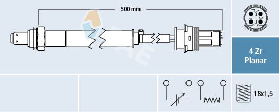 FAE 77491 Lambda Sensor