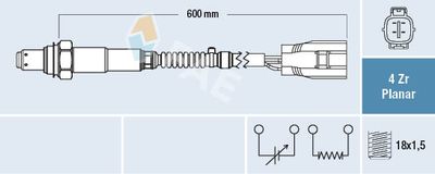 Lambda Sensor FAE 77496