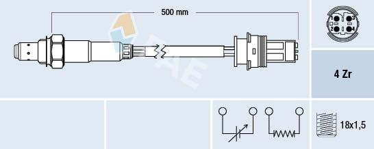 FAE 77504 Lambda Sensor