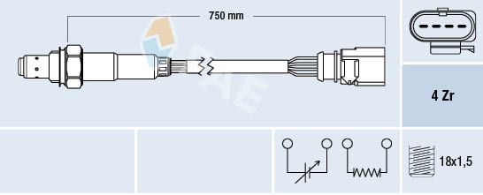 FAE 77508 Lambda Sensor