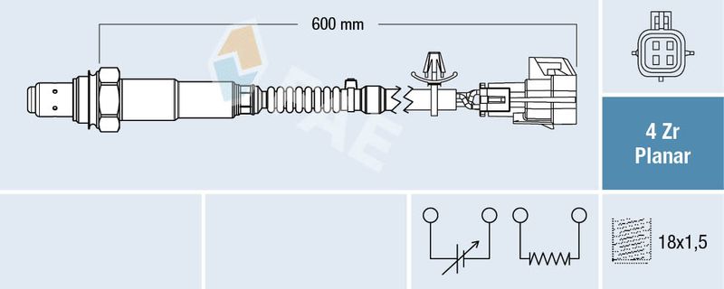 FAE 77576 Lambda Sensor