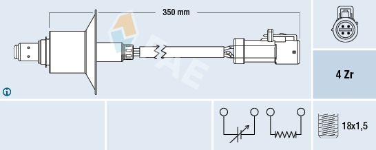 FAE 77577 Lambda Sensor