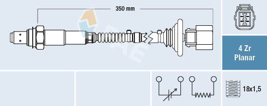 FAE 77596 Lambda Sensor