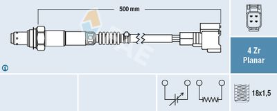 Lambda Sensor FAE 77603