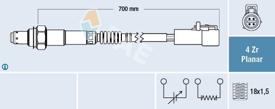 FAE 77615 Lambda Sensor