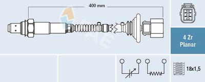 Lambda Sensor FAE 77643