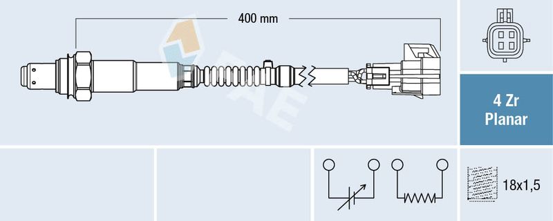 FAE 77778 Lambda Sensor