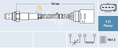 Lambda Sensor FAE 77911