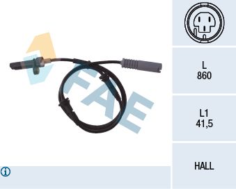 FAE 78009 Sensor, wheel speed