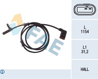 FAE 78028 Sensor, wheel speed