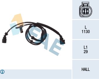 Sensor, wheel speed FAE 78029