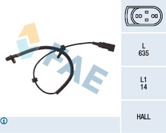 Sensor, wheel speed FAE 78035