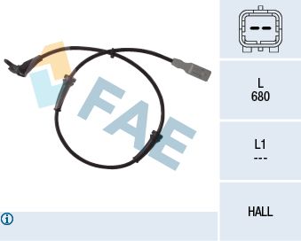 FAE 78036 Sensor, wheel speed