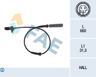 FAE 78044 Sensor, wheel speed