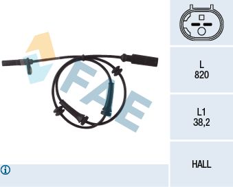 FAE 78049 Sensor, wheel speed