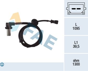 FAE 78062 Sensor, wheel speed