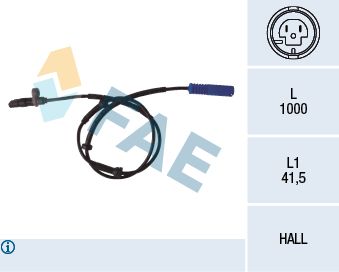 Sensor, wheel speed FAE 78076