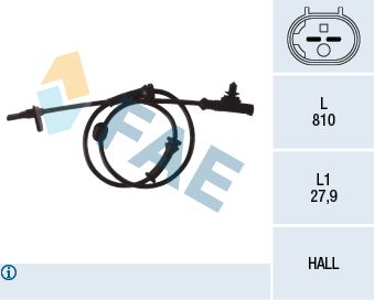 Sensor, wheel speed FAE 78079