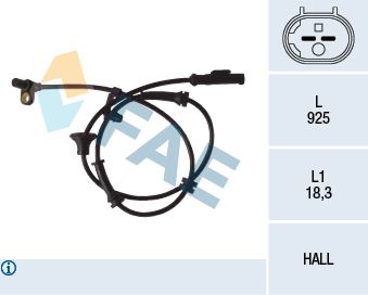 Sensor, wheel speed FAE 78081