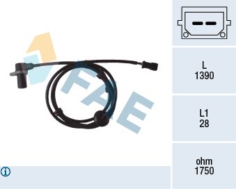 FAE 78083 Sensor, wheel speed