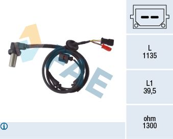 FAE 78085 Sensor, wheel speed