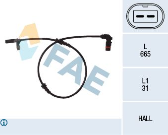 FAE 78088 Sensor, wheel speed