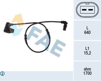 FAE 78092 Sensor, wheel speed