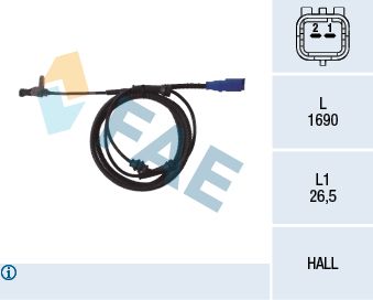 Sensor, wheel speed FAE 78098