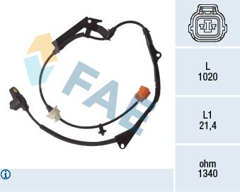 FAE 78115 Sensor, wheel speed